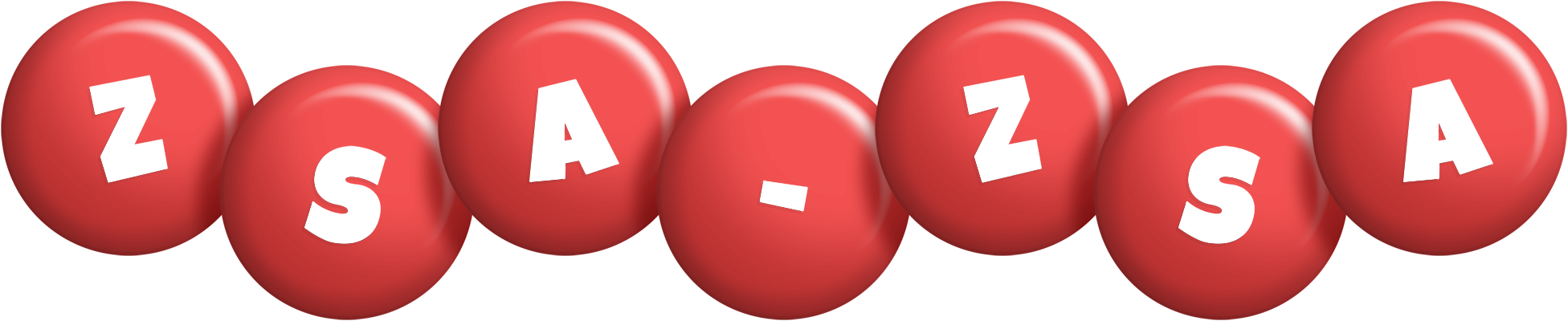 Zsa-Zsa candy-red logo