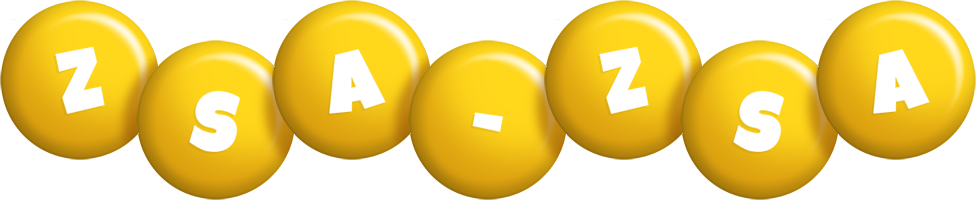 Zsa-Zsa candy-yellow logo