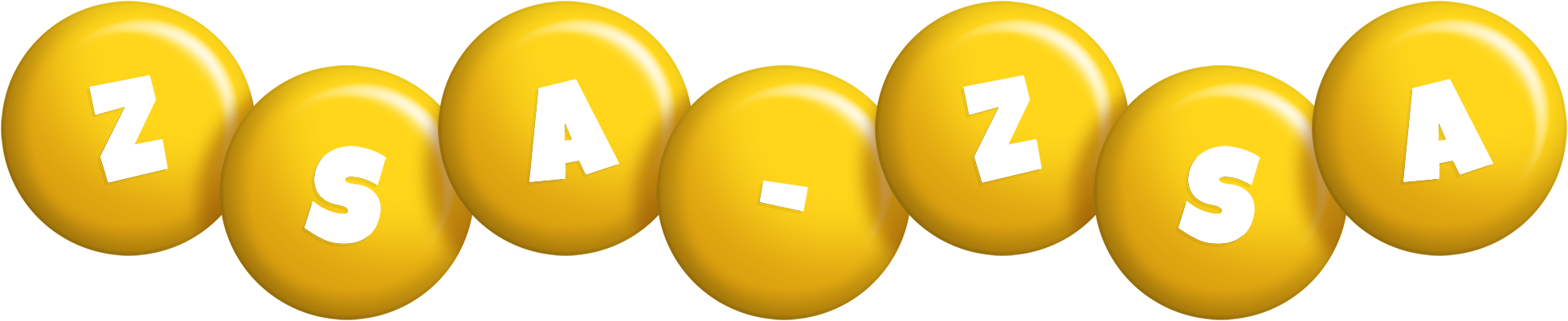 Zsa-Zsa candy-yellow logo