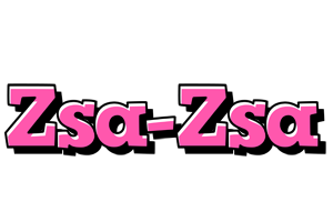 Zsa-Zsa girlish logo