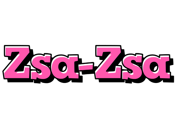 Zsa-Zsa girlish logo