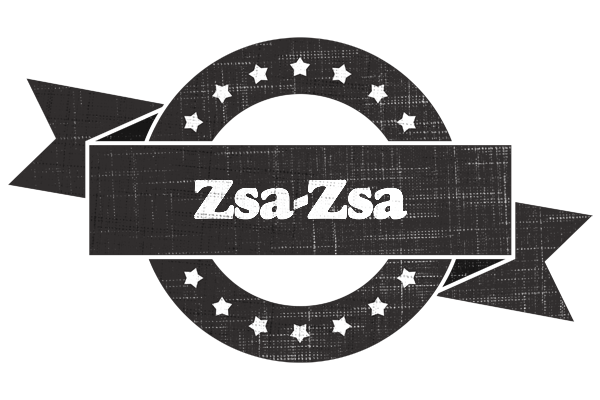 Zsa-Zsa grunge logo