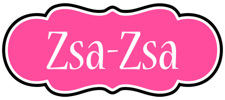 Zsa-Zsa invitation logo