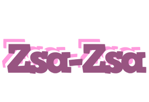 Zsa-Zsa relaxing logo