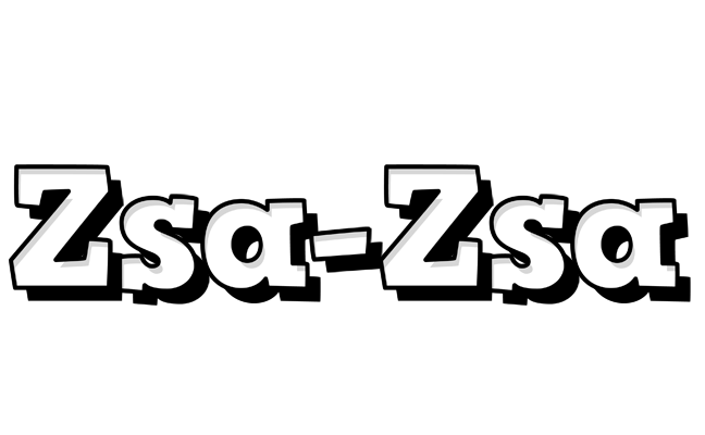 Zsa-Zsa snowing logo