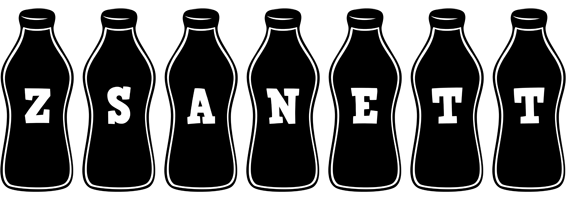 Zsanett bottle logo