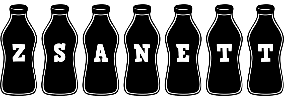 Zsanett bottle logo