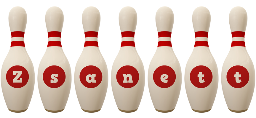 Zsanett bowling-pin logo