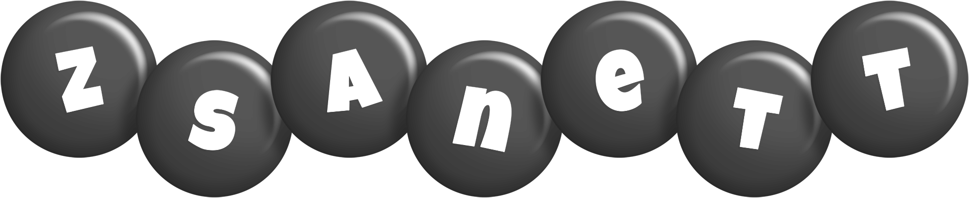 Zsanett candy-black logo