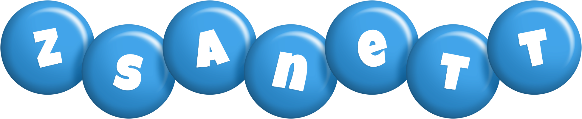 Zsanett candy-blue logo