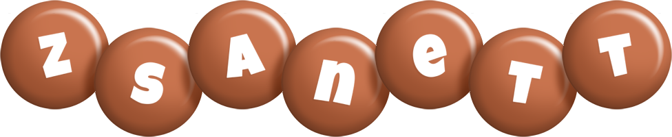 Zsanett candy-brown logo