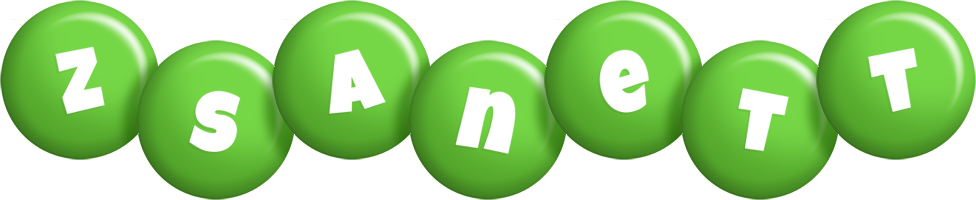 Zsanett candy-green logo