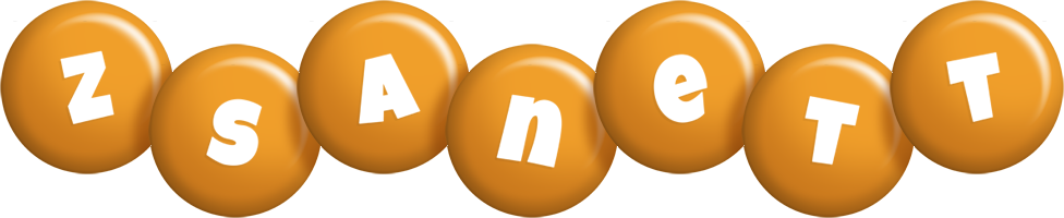 Zsanett candy-orange logo