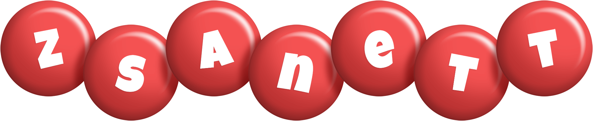 Zsanett candy-red logo