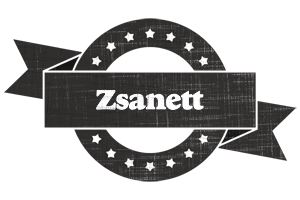 Zsanett grunge logo