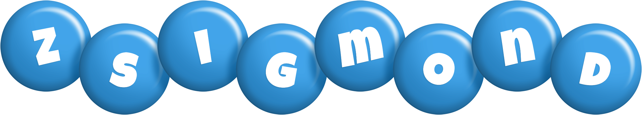 Zsigmond candy-blue logo