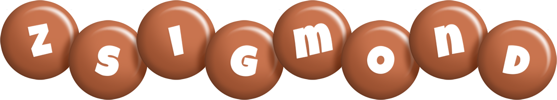 Zsigmond candy-brown logo