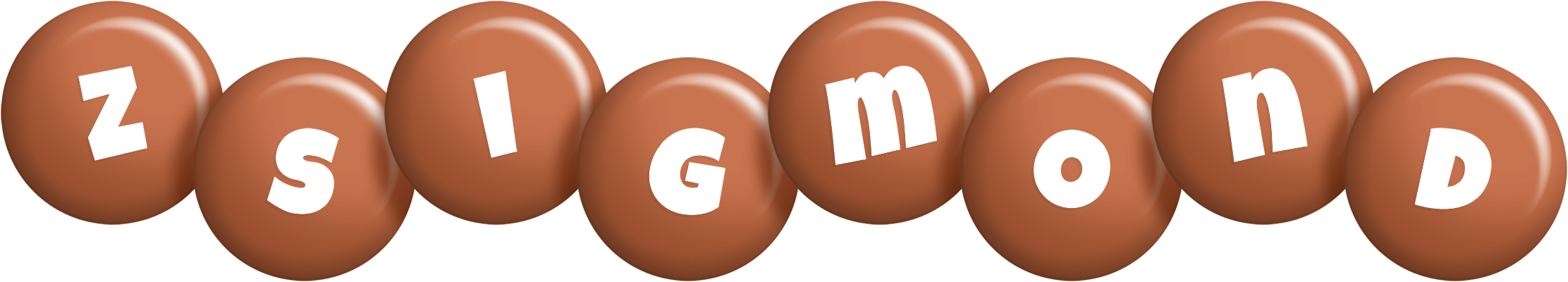 Zsigmond candy-brown logo