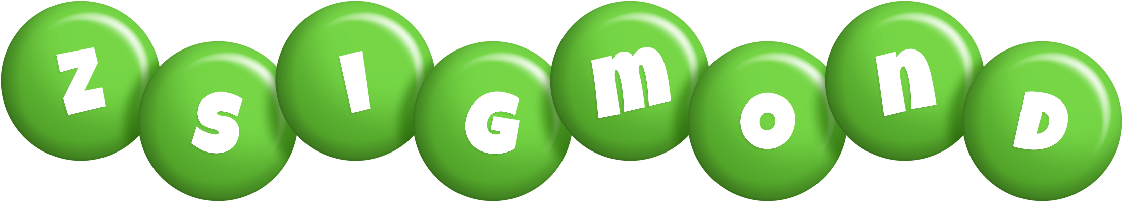 Zsigmond candy-green logo