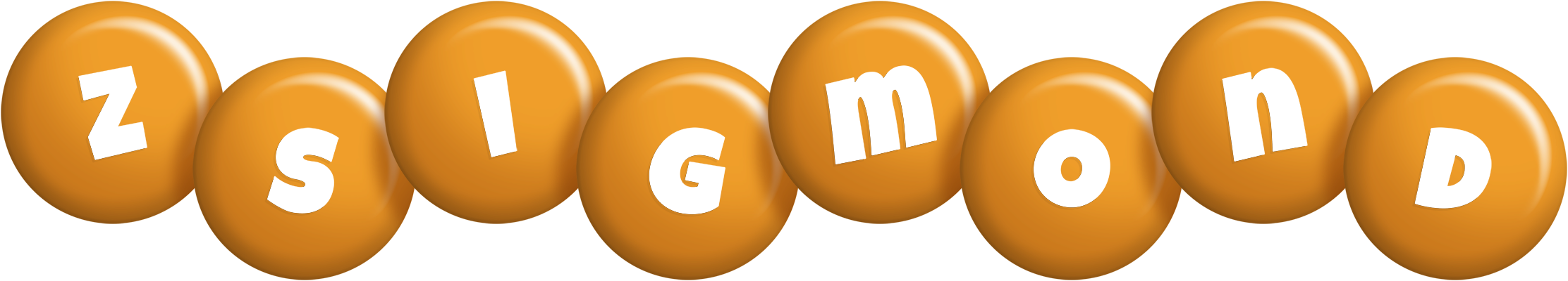 Zsigmond candy-orange logo