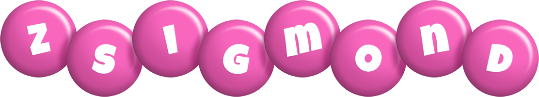 Zsigmond candy-pink logo