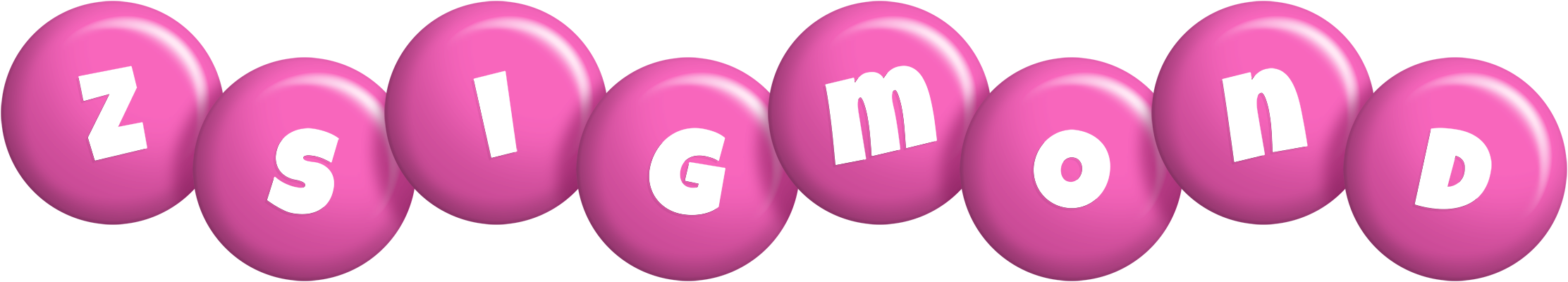 Zsigmond candy-pink logo