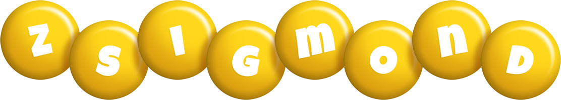 Zsigmond candy-yellow logo