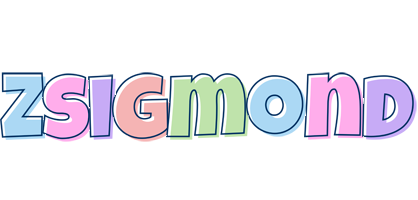 Zsigmond pastel logo