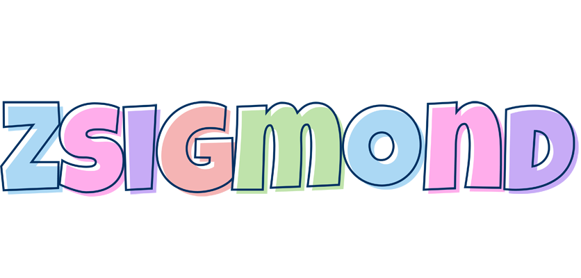 Zsigmond pastel logo