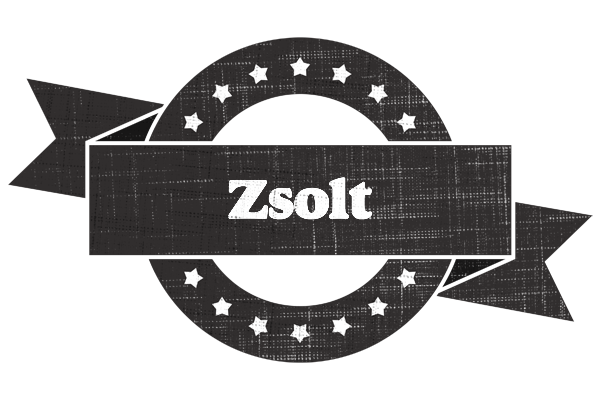Zsolt grunge logo