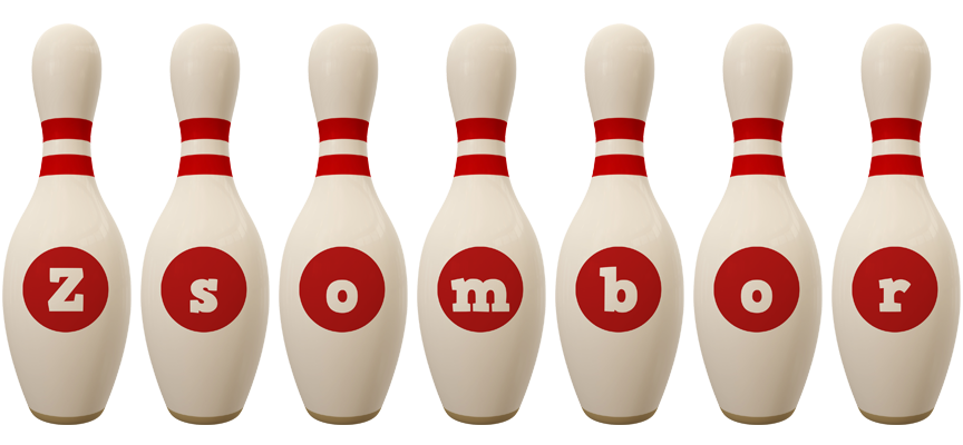 Zsombor bowling-pin logo