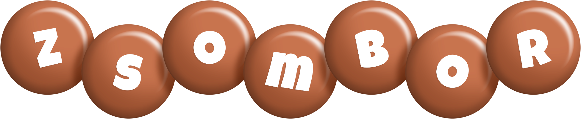 Zsombor candy-brown logo