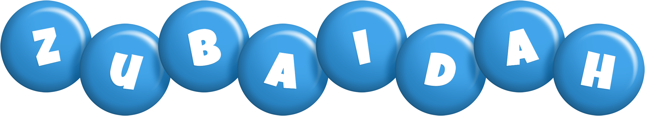Zubaidah candy-blue logo