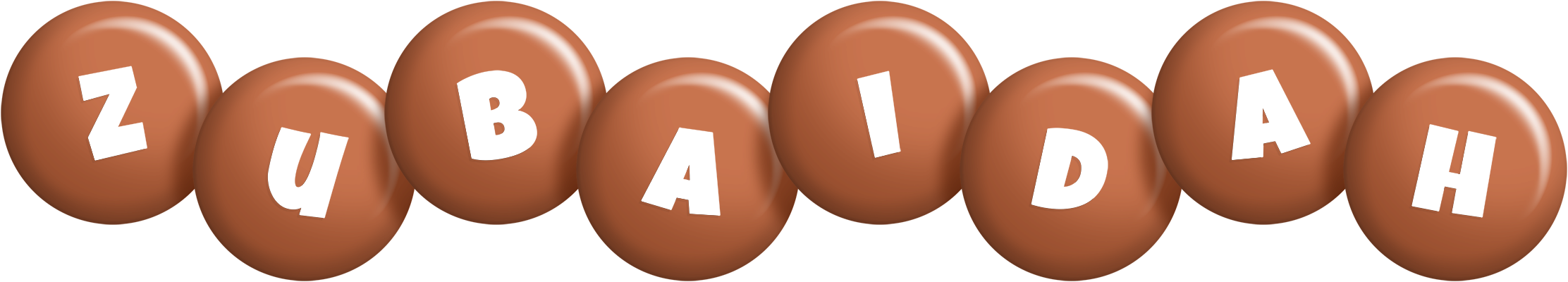 Zubaidah candy-brown logo