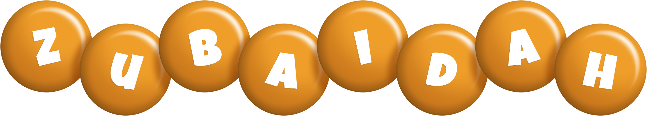Zubaidah candy-orange logo