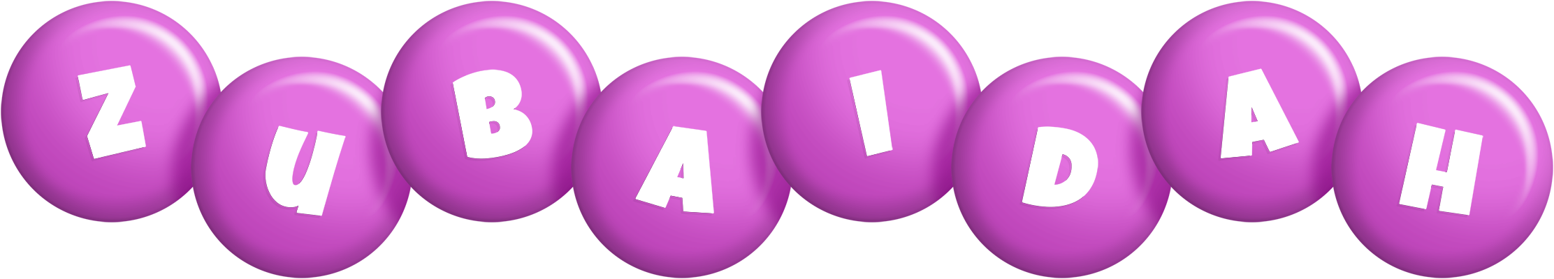 Zubaidah candy-purple logo