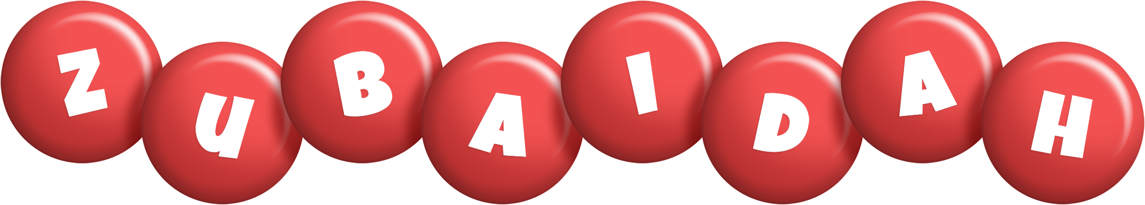 Zubaidah candy-red logo