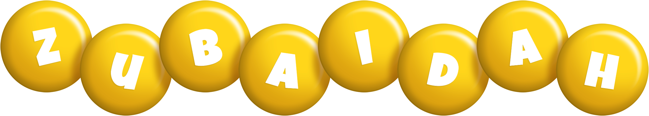 Zubaidah candy-yellow logo
