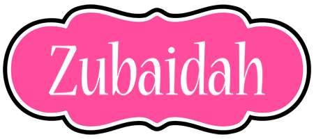 Zubaidah invitation logo