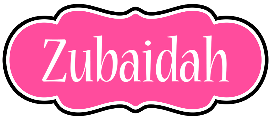Zubaidah invitation logo