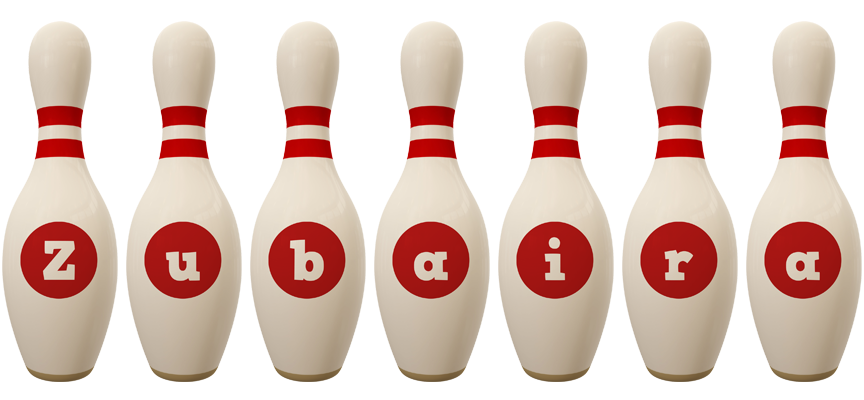 Zubaira bowling-pin logo