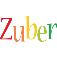 Zuber birthday logo