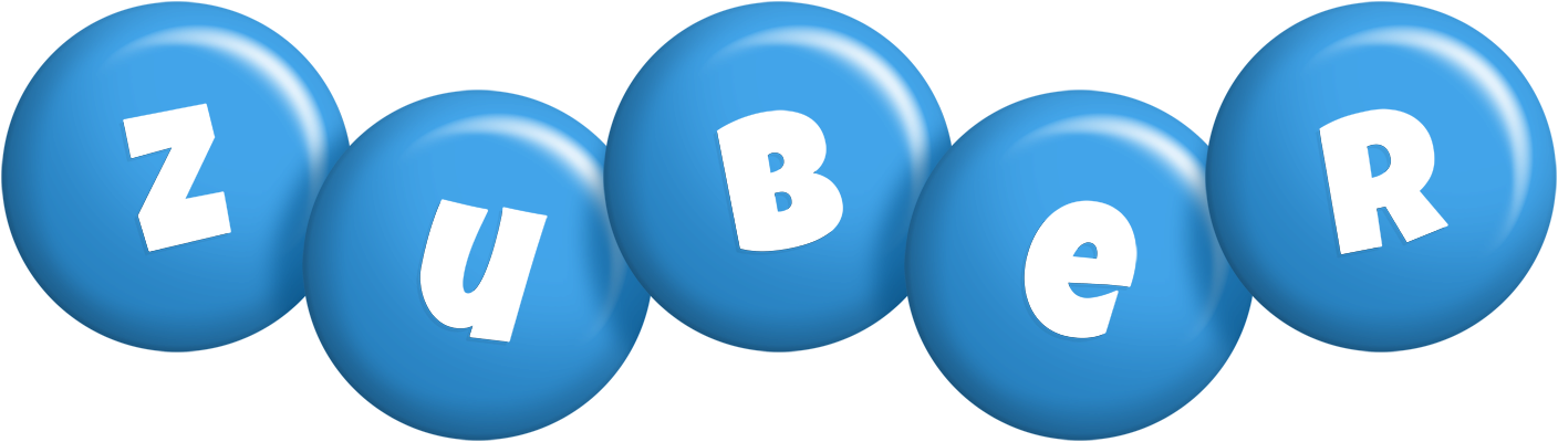 Zuber candy-blue logo