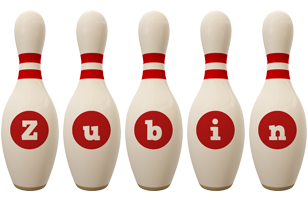 Zubin bowling-pin logo