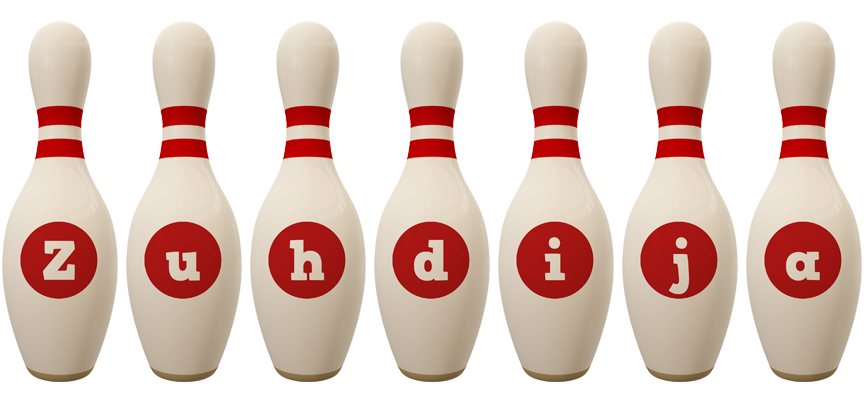Zuhdija bowling-pin logo