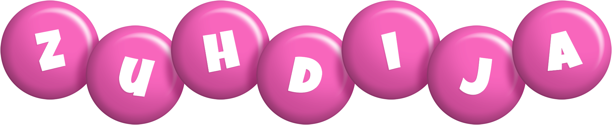 Zuhdija candy-pink logo