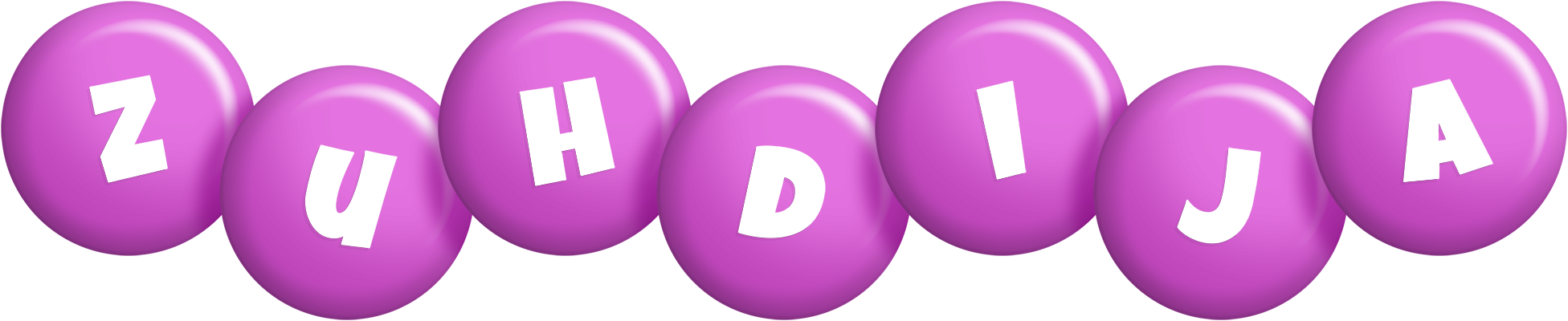 Zuhdija candy-purple logo