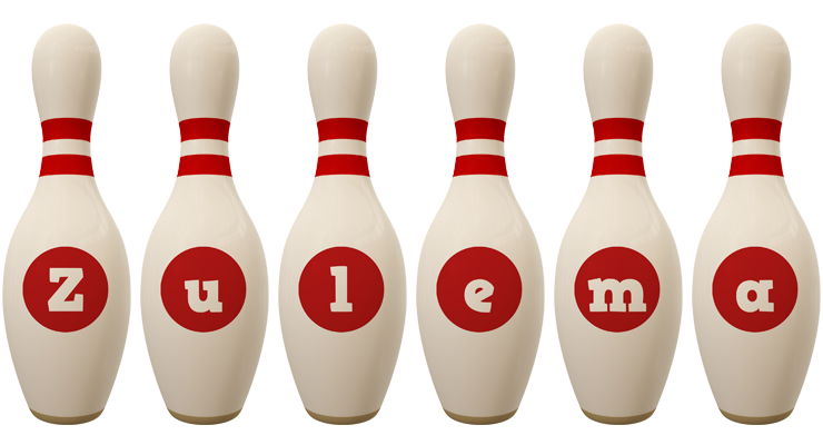Zulema bowling-pin logo