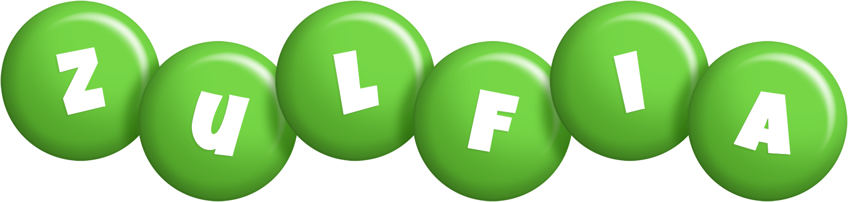 Zulfia candy-green logo