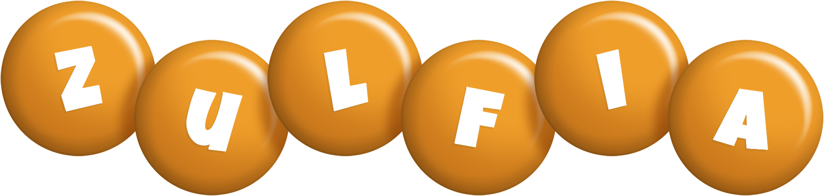 Zulfia candy-orange logo